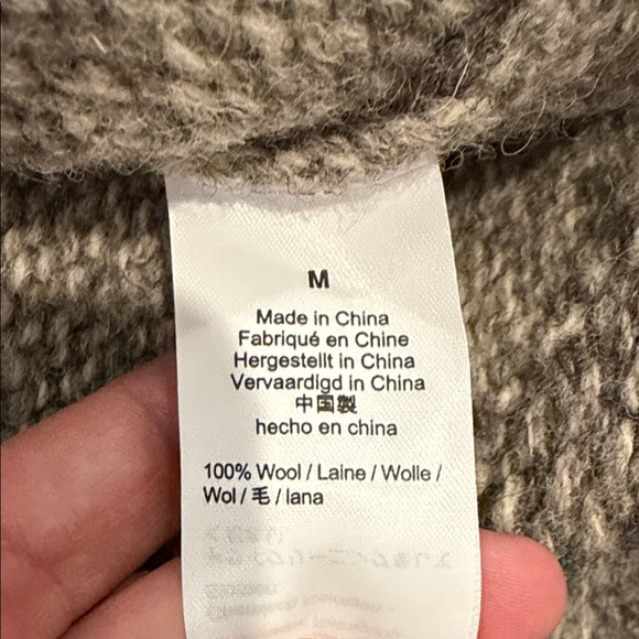 J. Crew Beige and Gray Cardigan Sweater - Picture 4 of 5